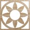 Ekena Millwork Blume Wood Fretwork Pierced Ceiling Medallion, Red Oak, 16"OD x 5 1/2"ID x 3/8"T CMWP16X16X0375BLRO - alternate 1